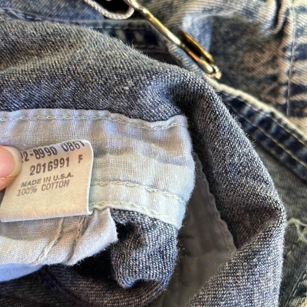 Oshkosh vintage acid wash denim overalls